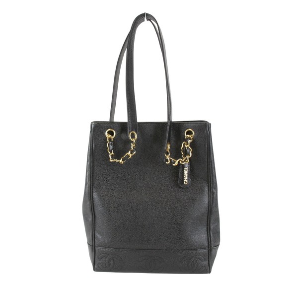 Chanel Triple coco Black Leather shoulder - Picture 1 of 9
